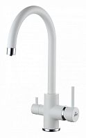 Смеситель для кухни Paulmark ESSEN, белый матовый, Es213211-431(WH), Paulmark
