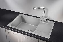7805, АЛЮМИНИУМ, кухонная мойка, кварц