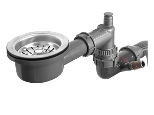 Компактный сифон с сухим затвором ZORG KC 1 INOX