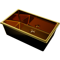 Мойка Omoikiri Okinoshima 76-U/I-G Glossy Natceramic/золото глянцевое