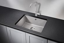 5551, АЛЮМИНИУМ, кухонная мойка, кварц