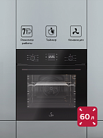 Духовой шкаф встраиваемый LEX EDM 076 BBL