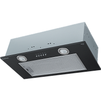 Вытяжка кухонная MEFERI INBOX60BK LIGHT, 60 см, черная, производительность 650 м3/час,  3 скорости, 