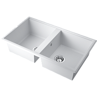 Мойка Omoikiri Tedori 86-2-WH Tetogranit/белый