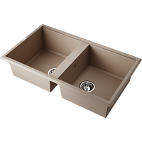 Мойка Omoikiri Tedori 86-2-SA Tetogranit/бежевый