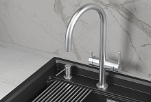 KS-8274, НЕРЖ, СМЕСИТЕЛЬ КУХОННЫЙ KITCHEN SPACE