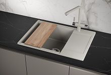 ES-7003, БАЗАЛЬТ, кухонная мойка, кварц, ESTETICA