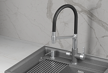 5083, ГРАФИТ (ЧЁРНО-СЕРЫЙ), СМЕСИТЕЛЬ КУХОННЫЙ