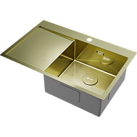 Мойка Omoikiri Akisame 78-R-LG нерж. сталь/светлое золото