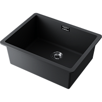 Мойка Omoikiri Kata 54-U-BL Artgranit/черный