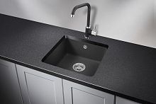 3801, ЧЁРНЫЙ, кухонная мойка, кварц