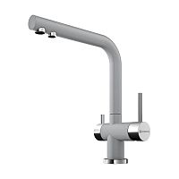 Смеситель Omoikiri Nagano-GR латунь/Leningrad grey