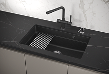 KS-7303U, ЧЁРНЫЙ  кухонная мойка, кварц