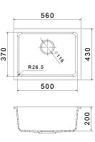 Мойка GranFest BERKANA BK-50 antracite