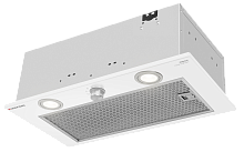 Вытяжка кухонная MEFERI INBOX52WH PUSH COMFORT, 52 см, встраиваемая, белая, производительность 950 м