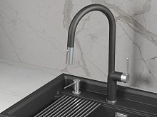 9010, ЧЕРНЫЙ, СМЕСИТЕЛЬ КУХОННЫЙ