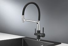 Кухонный смеситель GRANULA 0083, ЧЁРНЫЙ