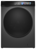 Стиральная машина с инвертором и паром MEFERI MFW101216GR COMFORT отдельностоящая серая, загрузка 10