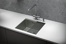 KS-5045U, СТАЛЬ МАТОВАЯ , стальная кухонная мойка KITCHEN SPACE