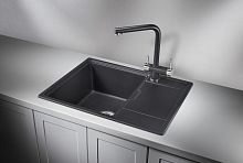 6503, ЧЁРНЫЙ, кухонная мойка, кварц