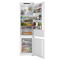 Холодильник встраиваемый MEFERI MBR193 LOW FROST LIGHT, двухкамерный, двухдверный, перенавешиваемые 