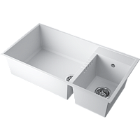 Мойка Omoikiri Tedori 85-2-U-PL Tetogranit/платина