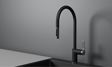 GR-8172, ШВАРЦ, СМЕСИТЕЛЬ КУХОННЫЙ С ВЫДВИЖНЫМ ИЗЛИВОМ