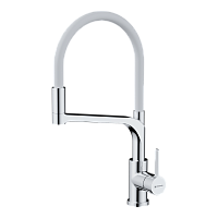 Смеситель Omoikiri Sinto 2 Plus-C-WH латунь/хром/белый