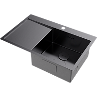 Мойка Omoikiri Akisame 78-R-GM нерж. сталь/вороненая сталь