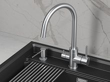 5169, НЕРЖ, СМЕСИТЕЛЬ КУХОННЫЙ