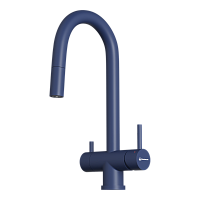 Смеситель Omoikiri Akita-S-IB латунь/indigo blue