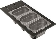 Контейнер Omoikiri DC-02-3-IN нерж.сталь/нержавеющая сталь