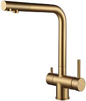 Смеситель для кухни Paulmark SKALEN, брашированное золото, Sk213020-BG, Paulmark