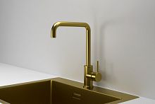 KS-7110, ЗОЛОТО САТИН, СМЕСИТЕЛЬ КУХОННЫЙ