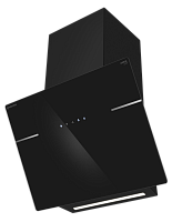Вытяжка кухонная MEFERI AIRBOX60BK ULTRA, 60 см, наклонная, черная, стекло, производительность 1100 