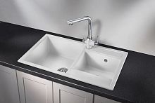 8201, АРКТИК (БЕЛЫЙ), кухонная мойка, кварц