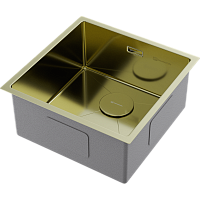 Мойка Omoikiri Taki 44-U/IF-LG нерж. сталь/светлое золото