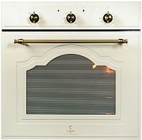 Электрический духовой шкаф Lex EDM 6075С IV LIGHT (белый антик)