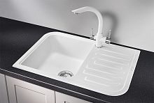 7001, АРКТИК (БЕЛЫЙ), кухонная мойка, кварц