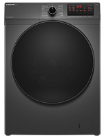 Стиральная машина с инвертором и паром MEFERI MFW091216GR ULTRA отдельностоящая серая, загрузка 9 кг