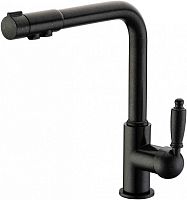 Смеситель ZorG Sanitary ZR 320 YF-33 ЧЕРНЫЙМЕТАЛЛ для кухонной мойки