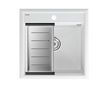 Мойка Paulmark STEPIA 50, IT-GRANIT + Коландер Paulmark ADVANCE брашированная нерж. сталь, PM115051-