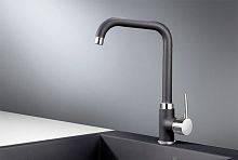 0041, ШВАРЦ (чёрный металлик), СМЕСИТЕЛЬ КУХОННЫЙ