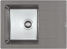Мойка Florentina "Комби" 650, серый шелк FS