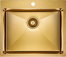Мойка Paulmark нерж. сталь Paulmark KRONER 59, PM215951-BG, брашированное золото, 590х510мм, Paulmar