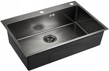 Металлическая мойка EMAR EMB-125A PVD Nano Dark