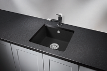 3601, ЧЁРНЫЙ, кухонная мойка, кварц