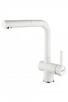 Смеситель для кухни Paulmark Dosse, белый матовый, Do214418-431(WH), Paulmark