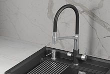 5083, ЧЁРНЫЙ, СМЕСИТЕЛЬ КУХОННЫЙ