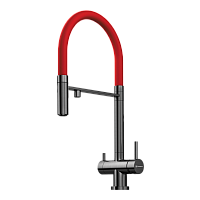 Смеситель Omoikiri Kanto-GM латунь/вороненая сталь